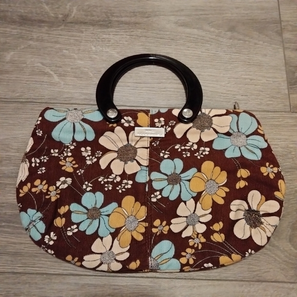 MNG Mango Corduroy Floral Small Hand Bag - Picture 1 of 11